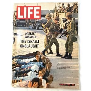 Vintage LIFE Magazine June 16 1967 Six Day War Israeli Onslaught Gaza Cover